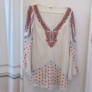 Free People Embroidered and Beaded Dress